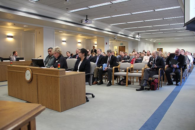 WAWG Past President Nicole Berg testifies against SB 6529 in Olympia on Jan. 25. Photo courtesy of Dillon Honcoop, savefamilyfarming.org.