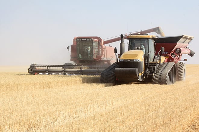 Harvest 2021 in Adams County, Washington.
